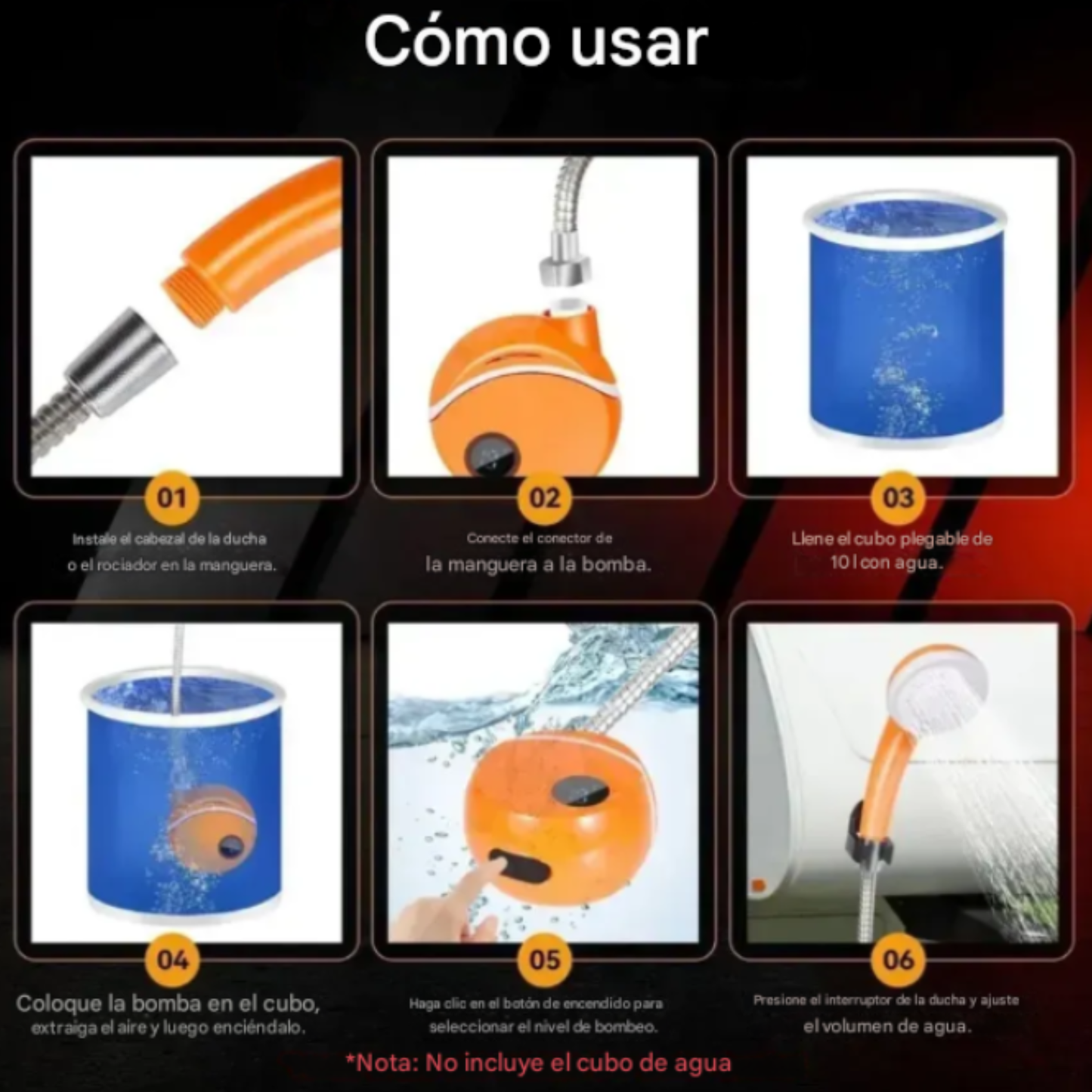 Ducha Portátil Recargable