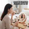 Espejo De Maquillaje Redondo con luz led