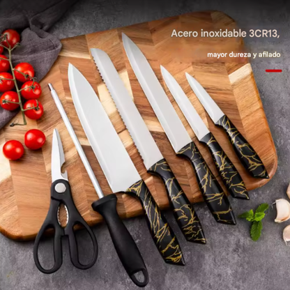 Set de Cuchillos x8 piezas con diseño