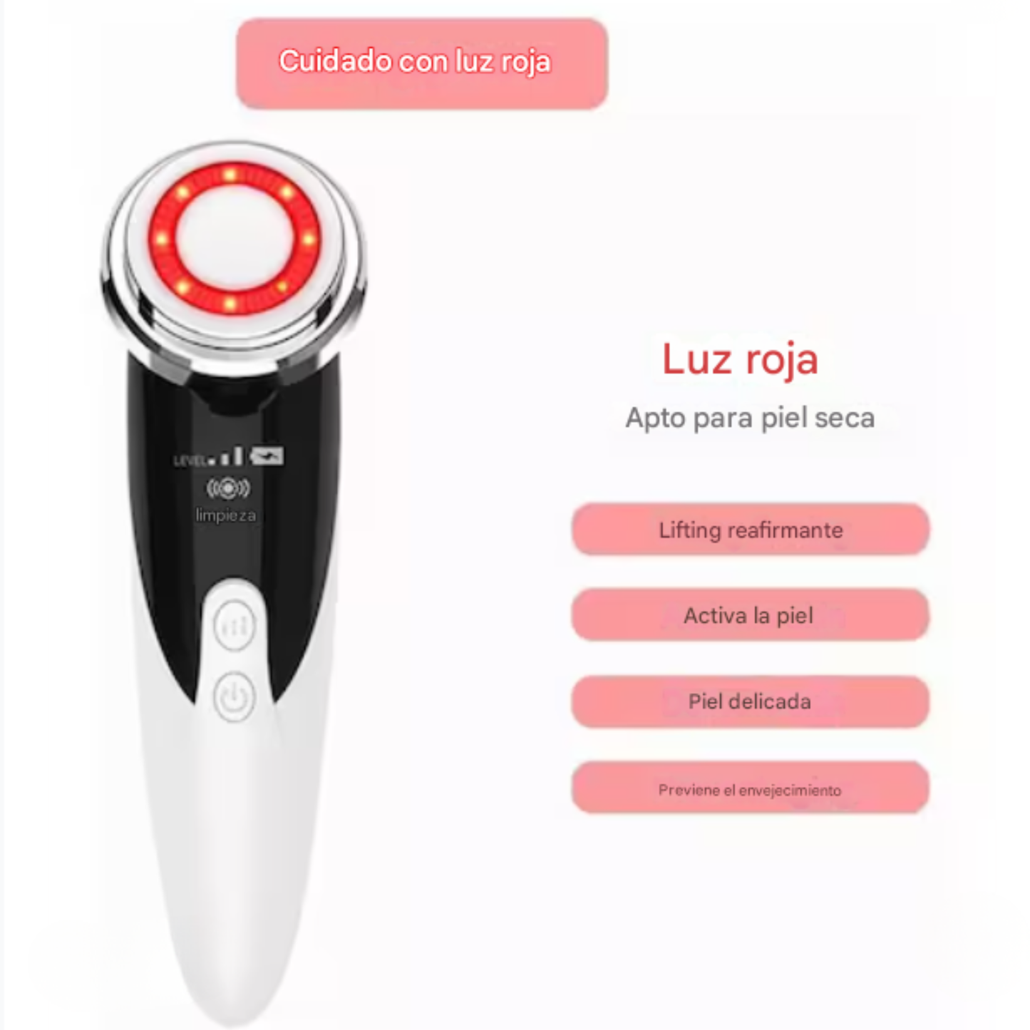 Masajeador facial ultrasónico