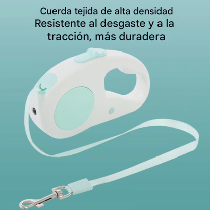 Correa retráctil para perros y gatos