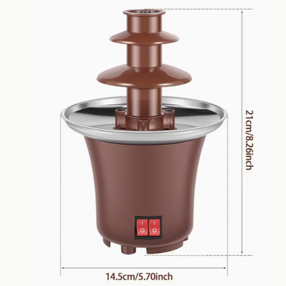 Mini Fuente de Chocolate de Tres Capas