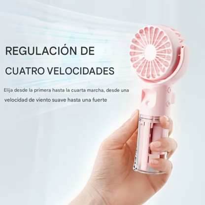 Mini ventilador de mano recargable