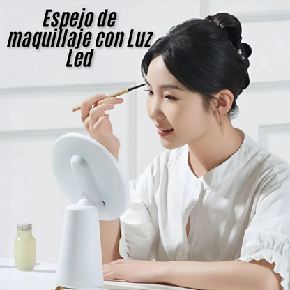 Espejo de maquillaje con Luz Led