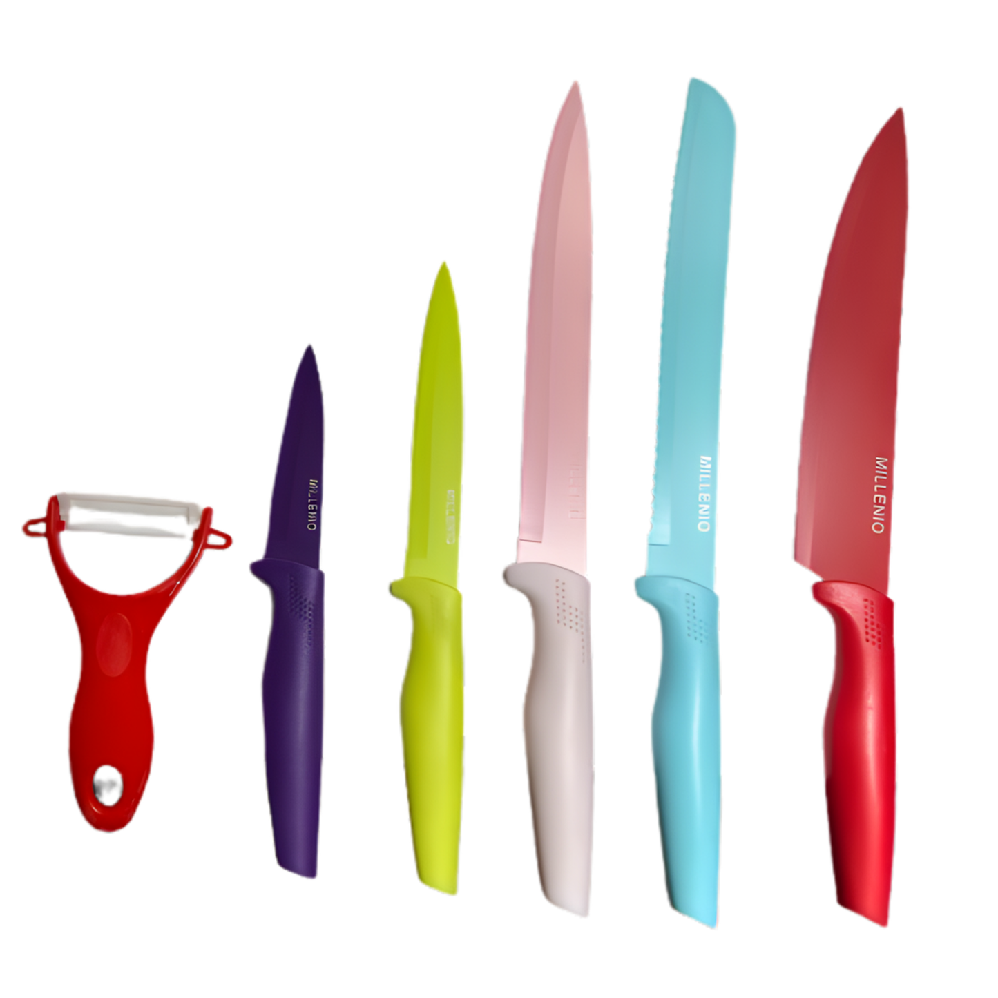Set de Cuchillos x6 piezas tono pastel