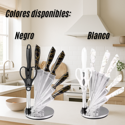 Set de Cuchillos x8 piezas con diseño