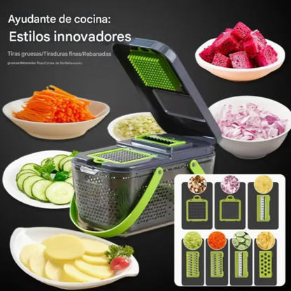 Picadora de alimentos manual de 22 piezas