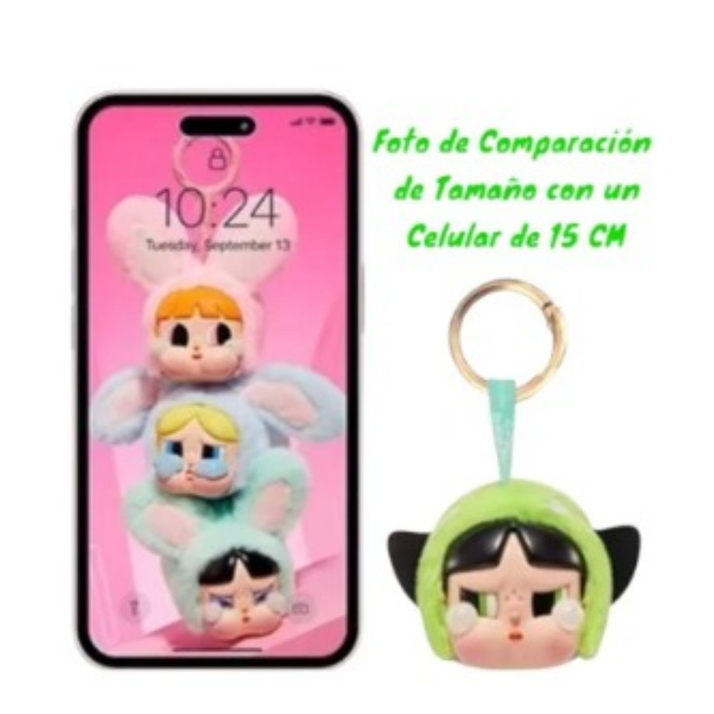 Llavero Chicas Superpoderosas Caja Sorpresa Cry Baby