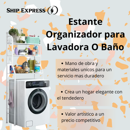 Estante Organizador De Lavadora O Baño