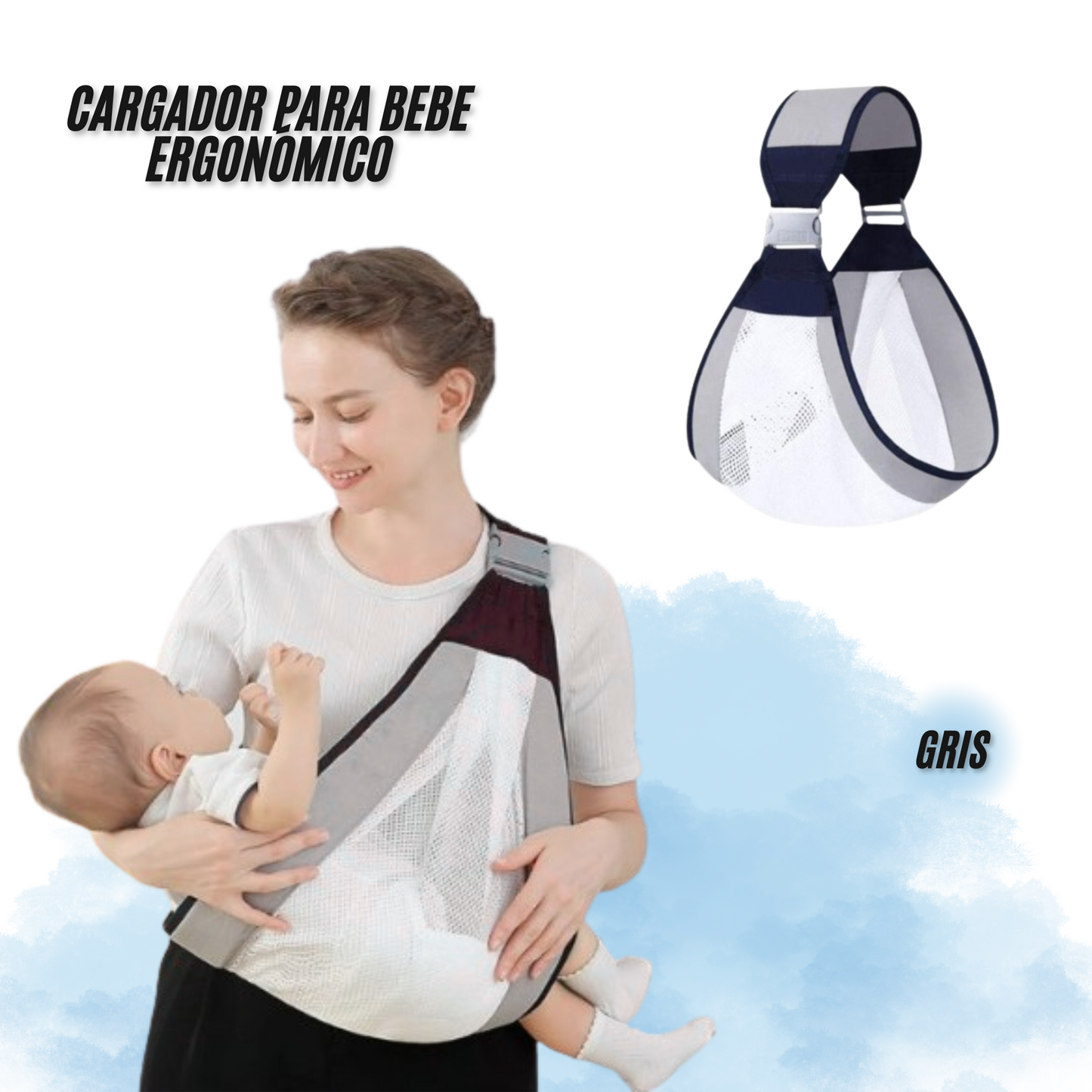 Cargador de bebe ergonómico