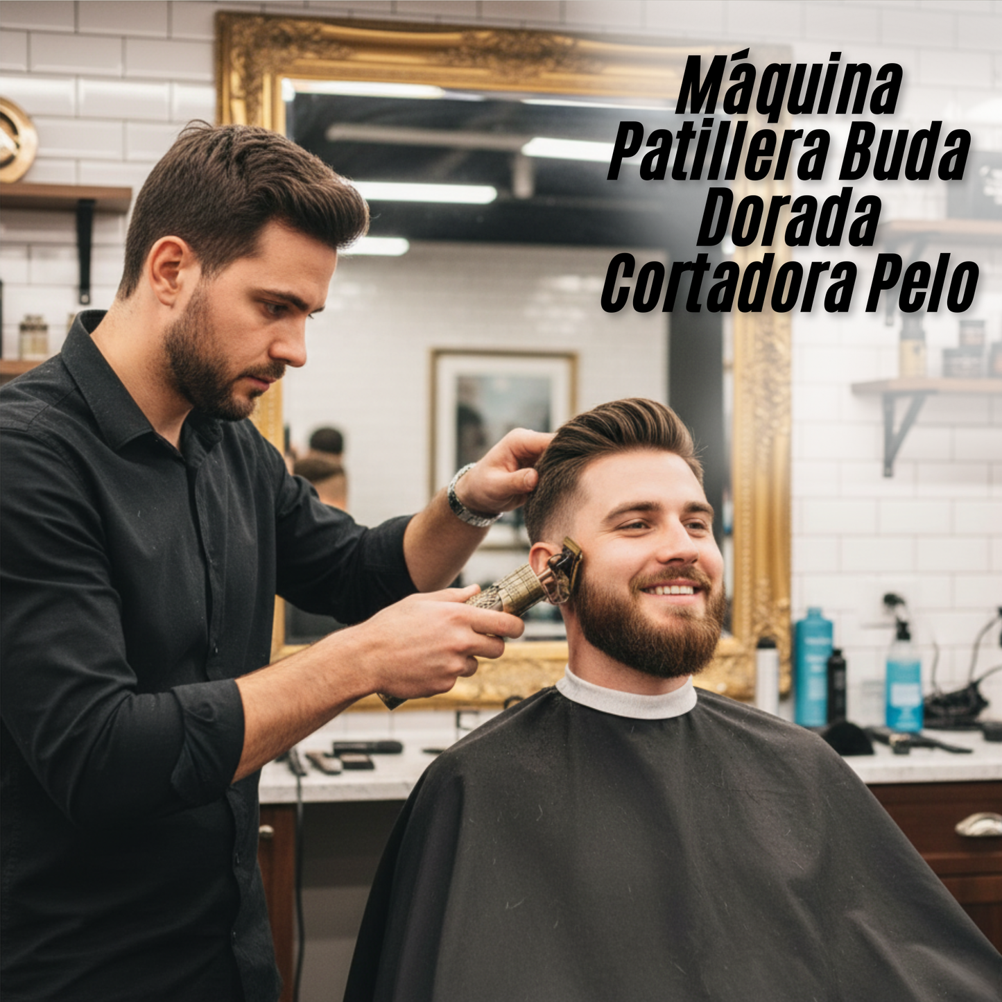 Máquina Patillera Buda Dorada Cortadora Pelo