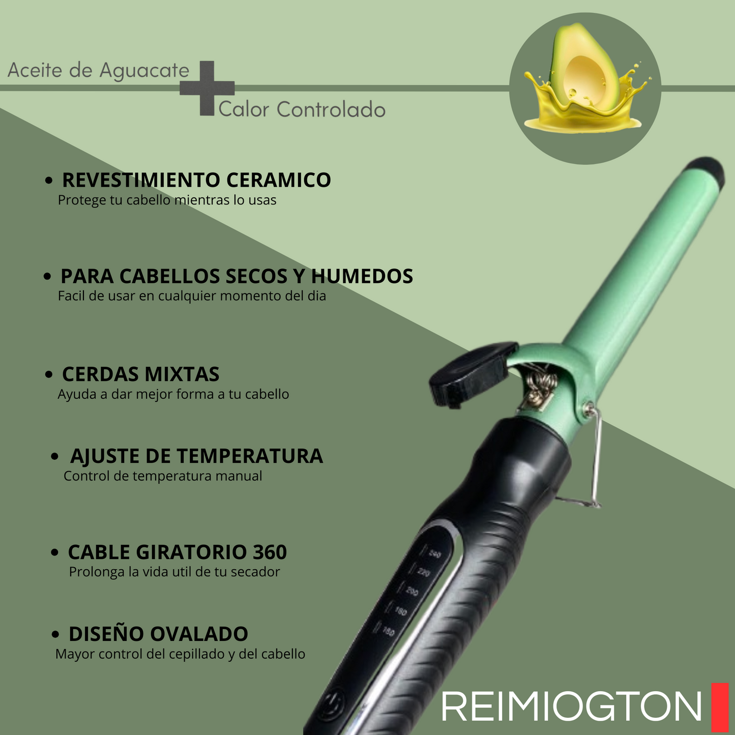 Rizador de Cabello de Aguacate