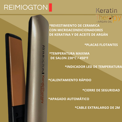 Plancha Keratina Therapy Para Cabello