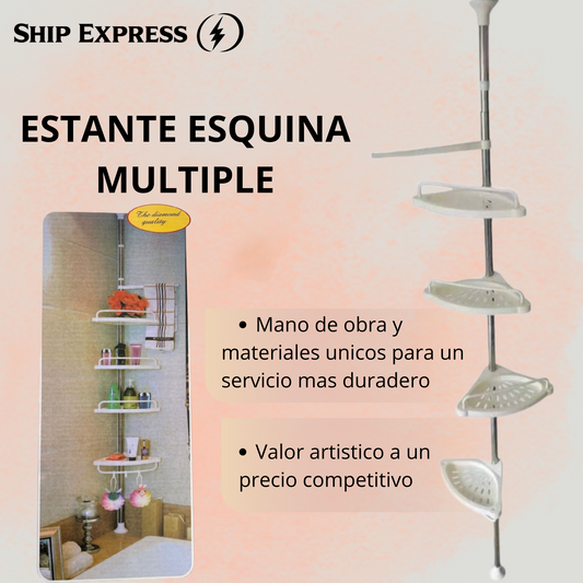 Organizador Esquinero De Baño Ajustable Ducha O Baño