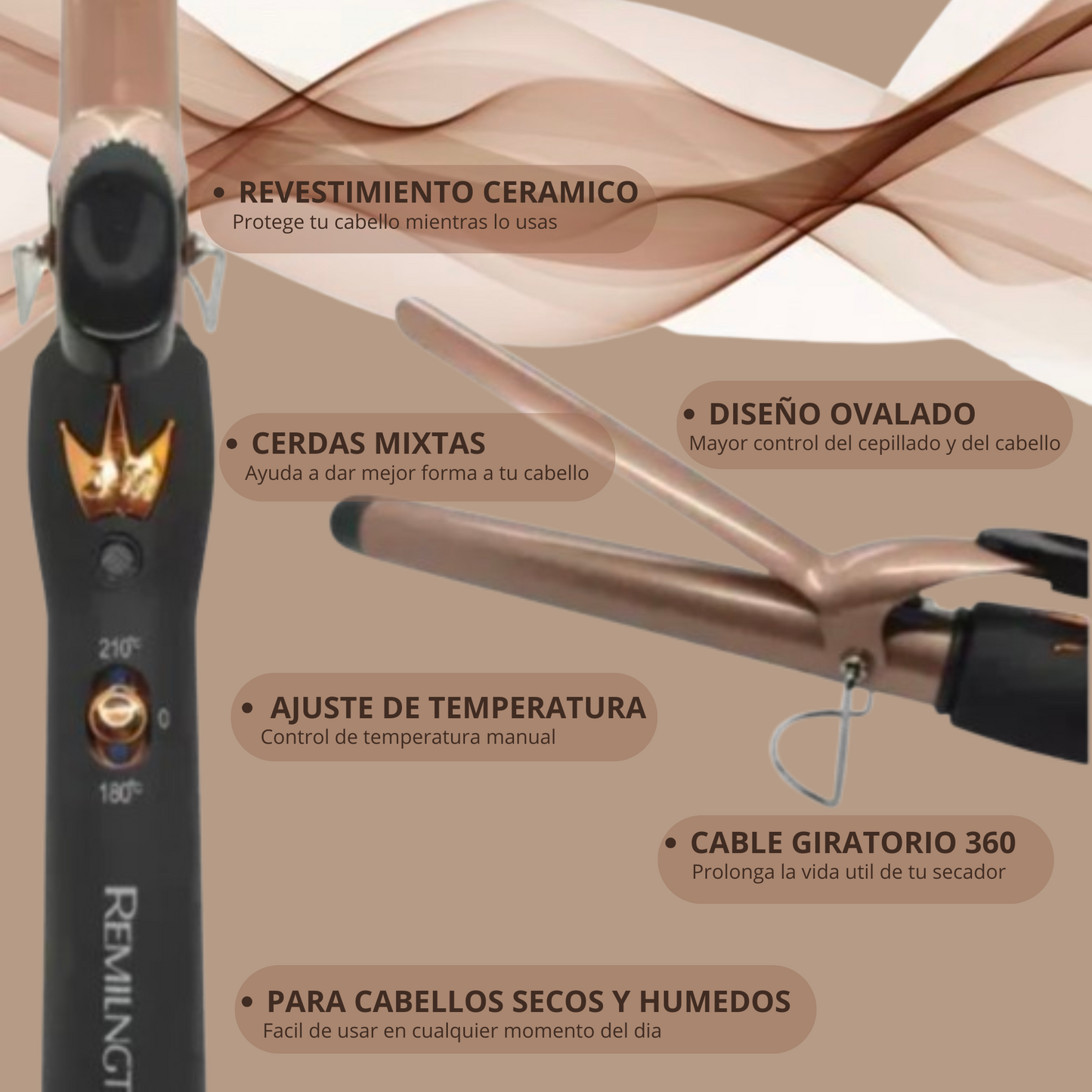 Rizador Pinza para Cabello - 2071