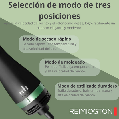 Cepillo secador para cabello aguacate