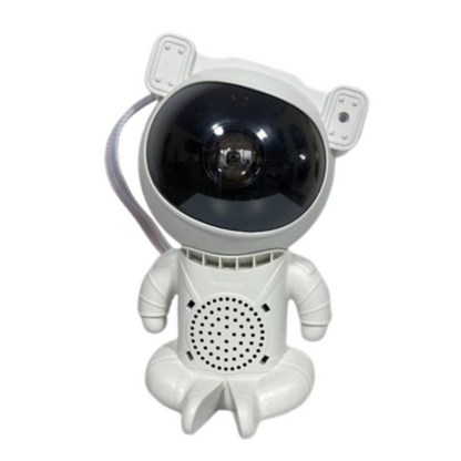 Astronauta proyector de galaxias con sonido