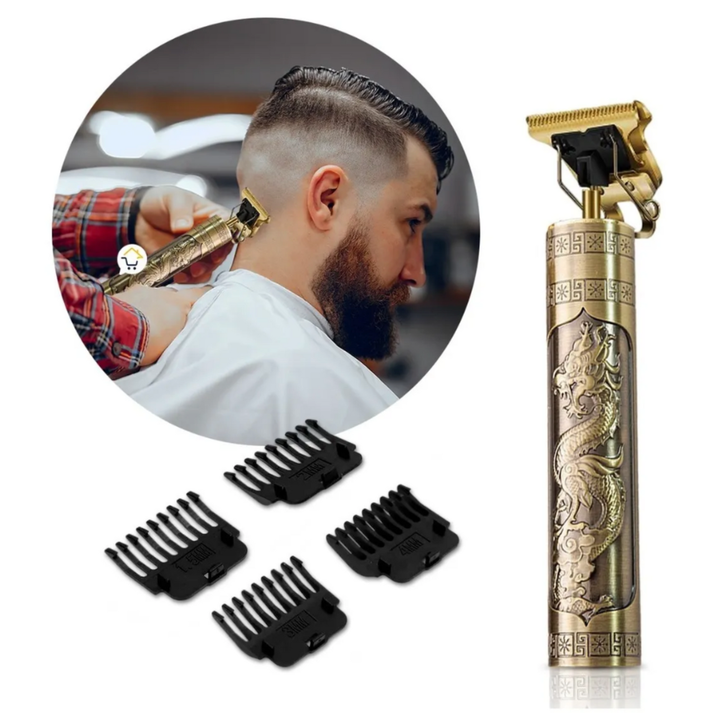 Máquina Patillera Buda Dorada Cortadora Pelo