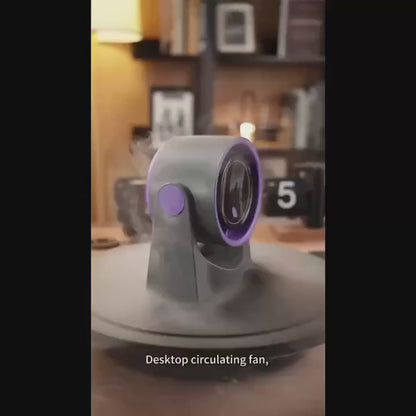 Ventilador de escritorio portátil con pantalla digital